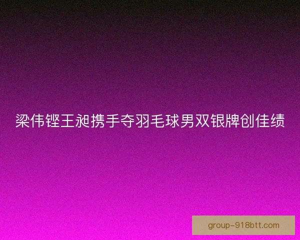 梁伟铿王昶携手夺羽毛球男双银牌创佳绩